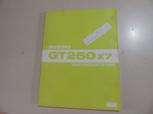Suzuki 250 e - 250, wartungs