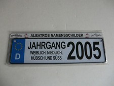 Albatros Namensschilder