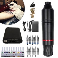 Tattoo Maschine Set Kabellos,Tattoo Kit,Tattoo Starter Set Komplett für Anfänger