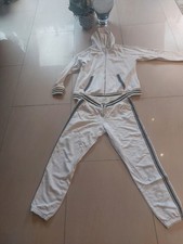 Trainings Anzug damen, Jogging anzug, Weiss Schwarz, Gr. 40/42 von Bench