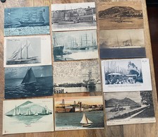 Rarität 12 Ak Lot Schiffe und