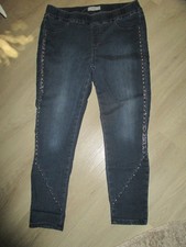 Hose Gr. 44 in dunkelblau mit Nieten