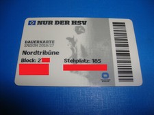 2016 Ticket Dauerkarte HSV Hamburger SV Eintrittskarte Sammler Bundesliga