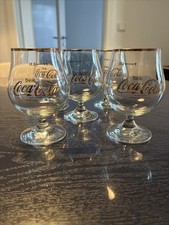 Vintage Coca-Cola Gläser Schwenker 0,3L mit Goldrand – Goldschrift  Retro