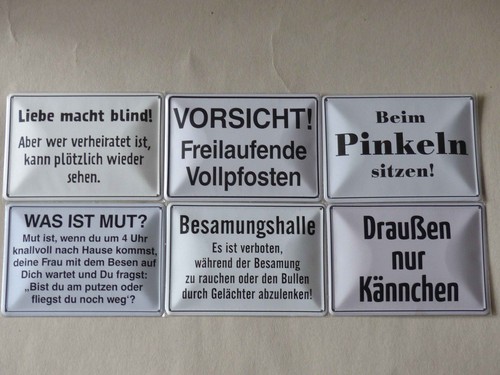 Blechschilder deutsche - blechschilder,