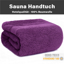 XXL Saunatuch 80x200 cm 100% Baumwolle, Frottee, Premium Handtuch, Badetuch