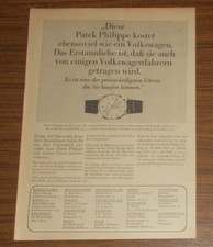 Seltene Werbung vintage PATEK