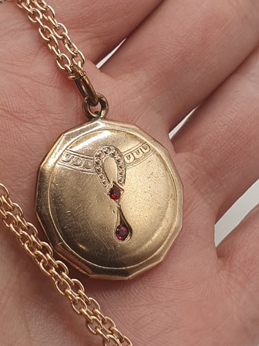 Anhänger jugendstil rote - anhänger,