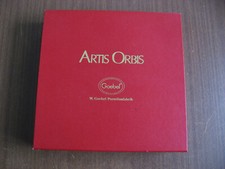 ARTIS ORBIS, Miniatur Porzellanbild 4 x 7cm, OVP, Claude Monet "Das Mittagessen"