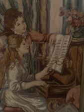 Gobelin Stickbild mit Rahmen