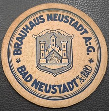 Alter Bierdeckel --- Brauhaus Neustadt