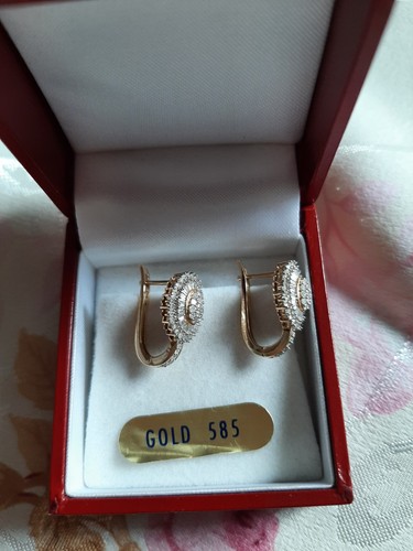 Echte goldene 585 gold k - gold,