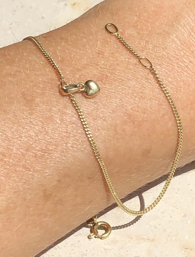 Fußkette gold 750 - fußkette,