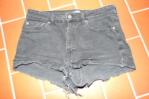 Cropped denim shorts - cropped,