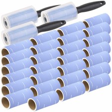 PEARL 3x 10er-Set: Fusselrolle mit Griff und 9 Ersatz-Rollen, 600 Blatt