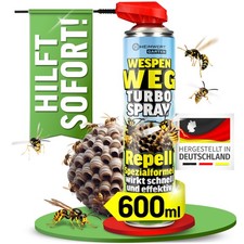 Wespenspray Wespen Turbo Repellent Langzeitwirkung Insektenspray 600 ml HEIMWERT