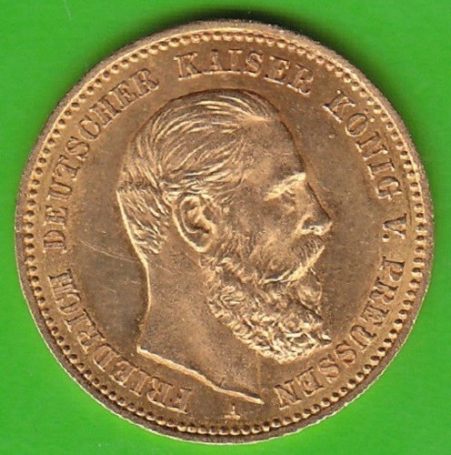 Münze gold preußen mark - preußen, 10
