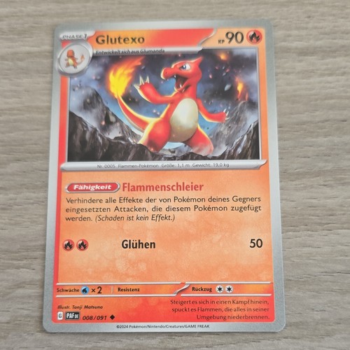 Pokemon karte 008 - karte, glutexo