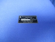BMW Typenschild K100RS
