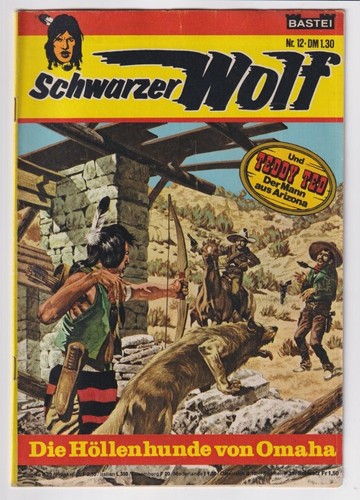 Schwarzer wolf bastei - wolf, (bastei