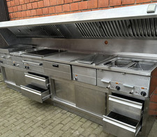 Palux  Imbissanlage  Maße:320x60x160 Friteuse Fitten Wanne Grill Rostgrill