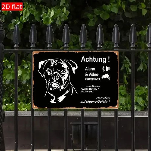 Blechschild alarm und - blechschild,