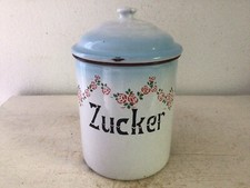 Alte Emaille Dose „Zucker“