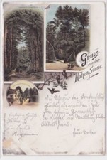 95284 Lithographie Ak Gruss