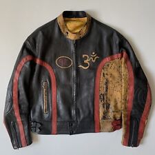 Seltene Belstaff Black Prince Free Tibet Cafe Racer Lederjacke