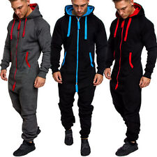 Herren Overall Jumpsuit Jogging Onesie Sportanzug Trainingsanzug Camouflage 3004