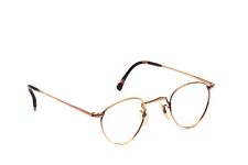 30er Jahre Vintage Brille Herren Panto Form in Gold double ungetragen #5 B8