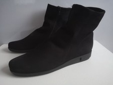Damen Schuhe Stiefelette Boots ARCHE Gr 41 schwarz Velour Leder