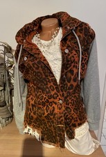 Schöne Jeans Jacke mit Kapuze, Leo Muster in Gr. 36 38 40