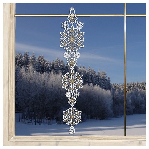 Fensterbild leise rieselt der - fensterbild,
