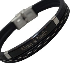 Personalisierter leder armband - personalisierter,