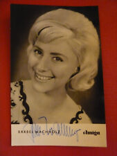 BÄRBEL WACHHOLZ ORIGINAL AUTOGRAMM POSTKARTE 60er JAHRE