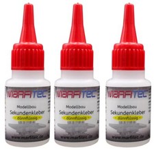 Marfitec Modellbau Sekundenkleber 3 x 20g SET - (dünnflüssig)
