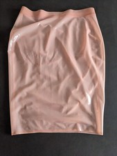 Latex Rock knielang transparent rose Simon O XXL 0.40mm