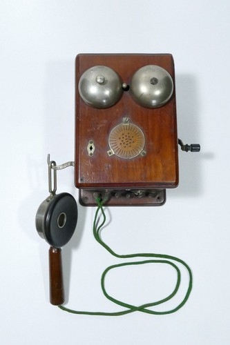 Historisches wandtelefon - wandtelefon, /
