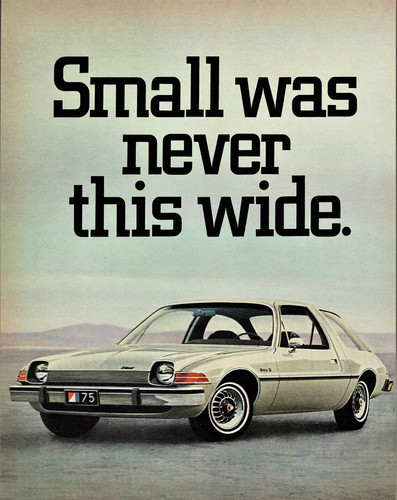 Vintage 1975 amc pacer - ad, wide