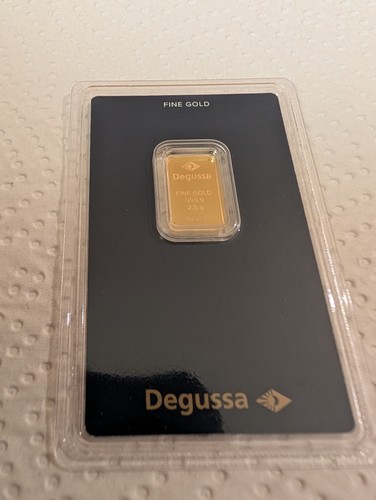 Gramm goldbarren degussa - 2,5,