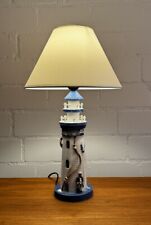Lampe-Leuchtturm Schirmlampe Holz Ø=30cm  maritime Dekoration
