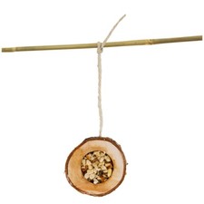 JR FARM Erdnuss-Pendel 200g - Vogel Snack Picken Zubehör aus Naturholz Papagei