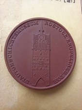 DDR Porzellan Medaille