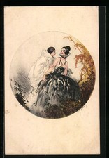 Künstler-AK J.Hardy: Mann bedrängt Frau 