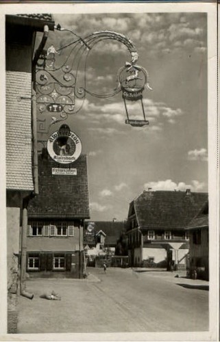 Lossburg wirtshausschild - lossburg, x