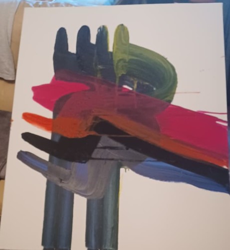 Abstraktes gemälde unikat - abstraktes,