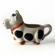 BASSANO KERAMIK  Milchkännchen groß Lattiera  KUH  Mucca  MEDITERRANES GESCHIRR