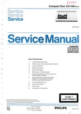 Service Manual-Anleitung für Philips CD 100 
