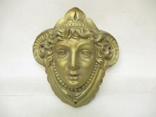 x-78894	Altes Antik Eisen Ornament " Frauengesicht " ca. 5 Kg H:ca. 320mm